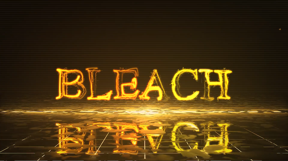 Bleach Neon Text Intro