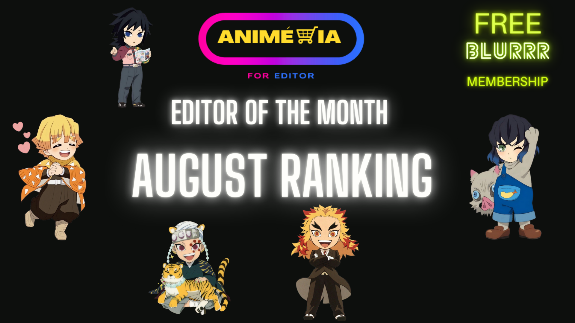 August Ranking “Editor of The Month”