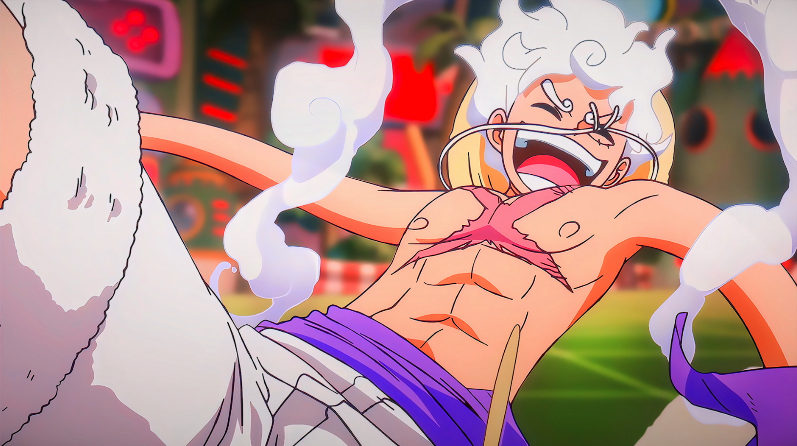 Luffy VS Rob Lucci Clips Raw